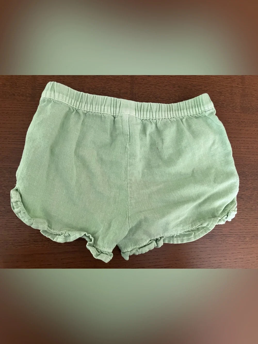 Cat & Jack Mint Green Ruffle Hem Shorts